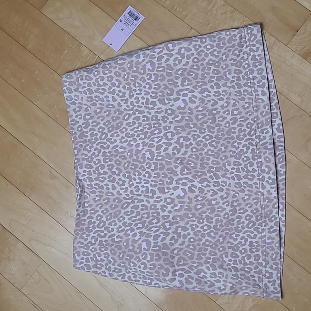 NWT Wild Fable Light Pink Leopard Cotton/Spandex Skirt Size 10